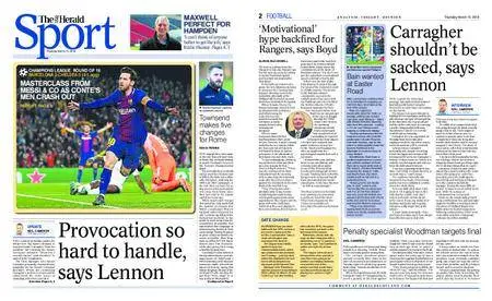 The Herald Sport (Scotland) – March 15, 2018