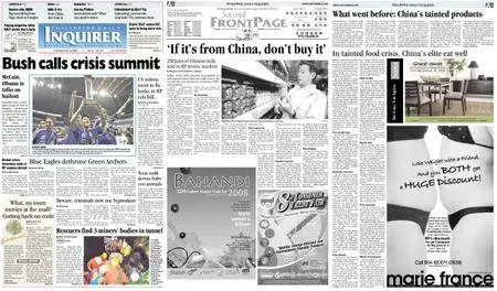 Philippine Daily Inquirer – September 26, 2008