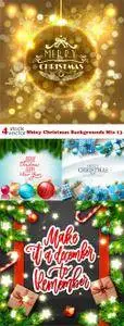 Vectors - Shiny Christmas Backgrounds Mix 13