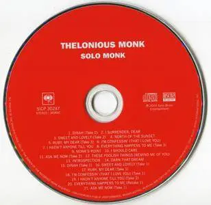 Thelonious Monk - Solo Monk (1965) {2013 Columbia-Sony Music Japan Blu-Spec CD2 SICP-30247}