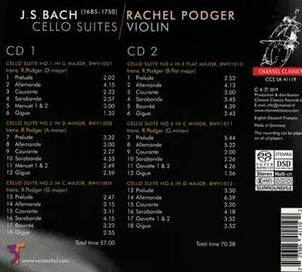Rachel Podger - Johann Sebastian Bach: Cello Suites arranged for violin (2019)