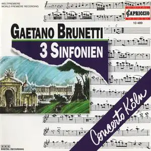 Concerto Köln - Gaetano Brunetti: 3 Sinfonien (1994)