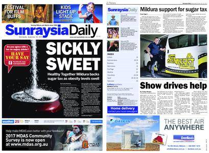 Sunraysia Daily – September 20, 2017