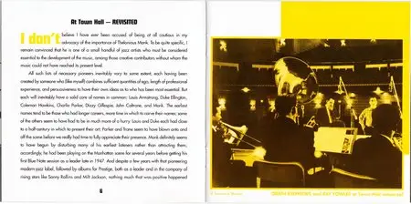 The Thelonious Monk Orchestra - At Town Hall (1959) {2007 Riverside} [Keepnews Collection Complete Series] (Item #14of27)