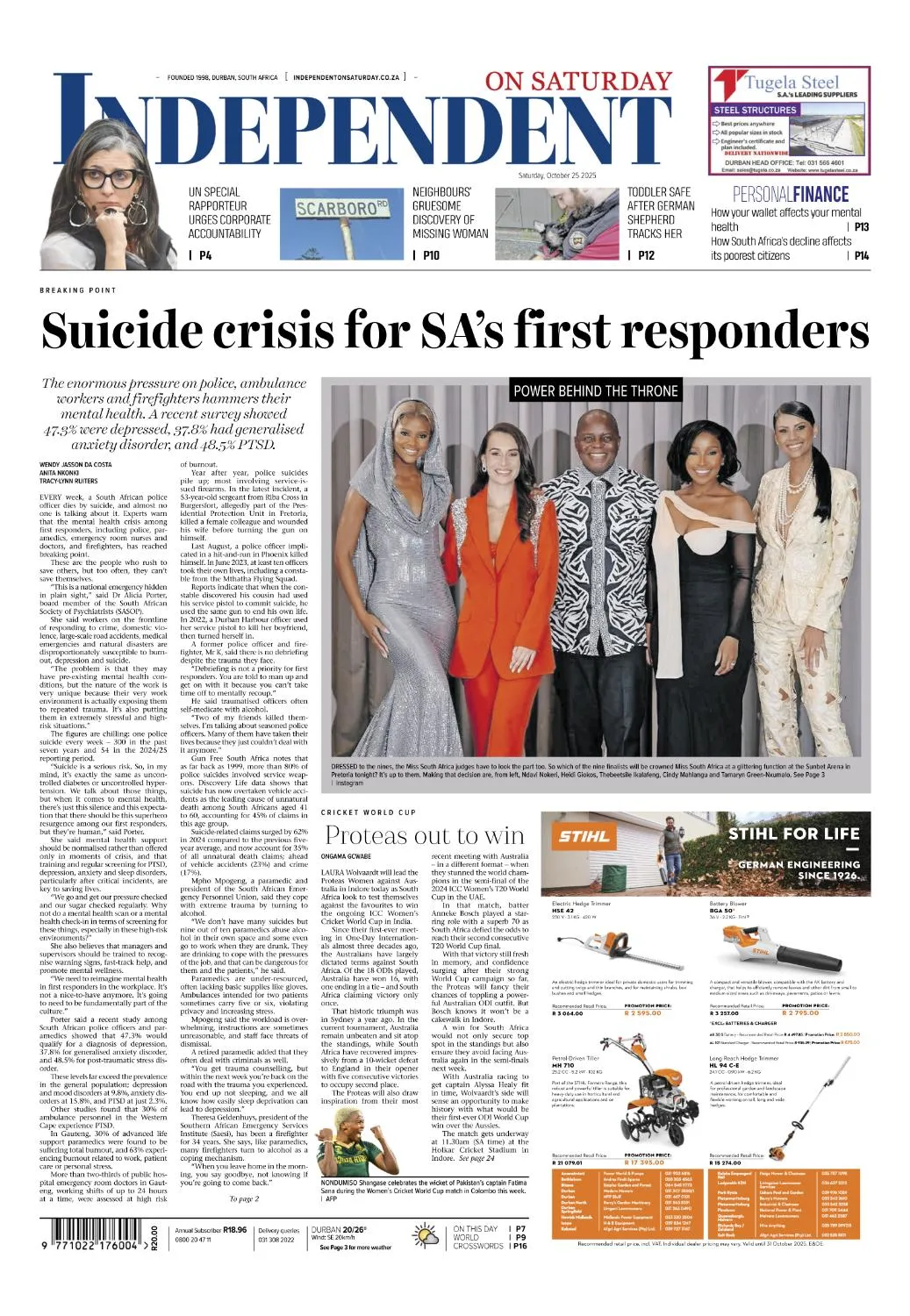 Independent on Saturday - 27 October 2025
