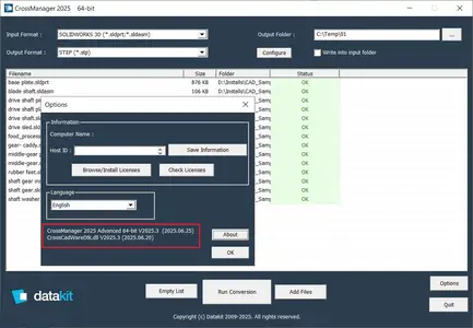 DATAKIT CrossManager 2025.3 (build 2025-07-02)