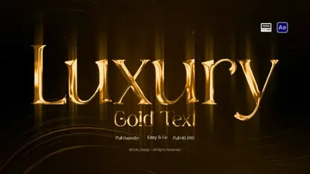 VideoHive - Luxury Gold Text Animations - 63985520