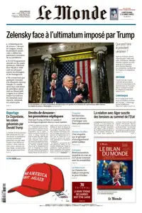 Le Monde du Jeudi 6 Mars 2025