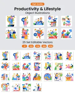 EE - Productivity and Lifestyle Object Illustration PEGFWGA