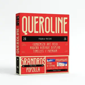 Queroline - Modern Art Deco Display Font