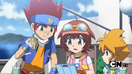 Beyblade Metal Fusion (2009 S02E18 The Scorching Hot Lion C W
