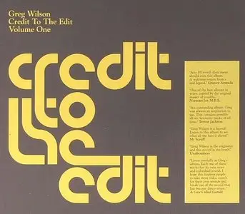 Greg Wilson - Credit To The Edit - Volume One (2005)