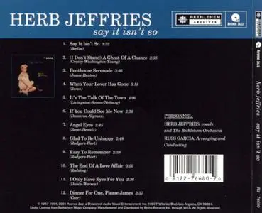 Herb Jeffries - Say It Isn't So (1957/2001)