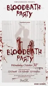GraphicRiver Blood Bath Party Flyer 3 Sizes