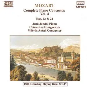 Jenő Jandó, Mátyás Antal, Concentus Hungaricus - Mozart: Complete Piano Concertos Vol. 4 - Nos. 23 & 24 (1991)