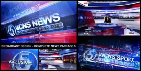 Broadcast Design - Complete News Package 5 - After Effects Project (Videohive)