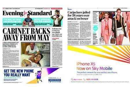 London Evening Standard – September 21, 2018