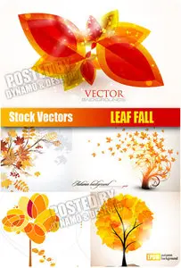 Leaf fall - Stock Vectors