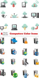 Vectors - Computers Color Icons