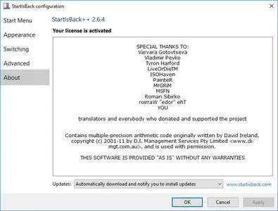 StartIsBack++ 2.6.4 Multilingual