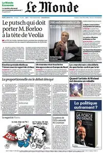 Le Monde et Supplément Economique du Mardi 21 Février 2012