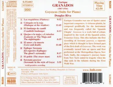 Douglas Riva - Enrique Granados: Goyescas (Suite for Piano) (1999)