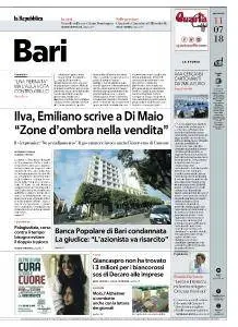 la Repubblica Bari - 11 Luglio 2018