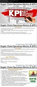 Supply Chain Operations Metrics and KPI's