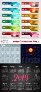 Vectors - 2019 Calendars Set 4