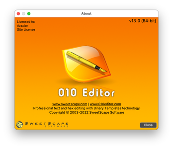 SweetScape 010 Editor 13.0 macOS