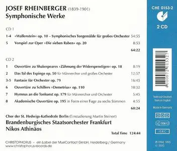 Brandenburgisches Staatsorchester Frankfurt, Nikos Athinäos - Josef Rheinberger: Symphonic Works (2010)