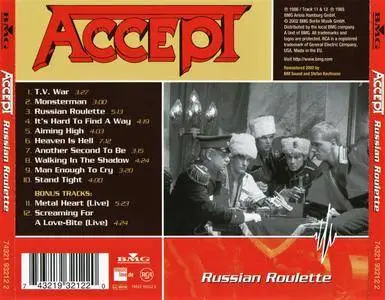Accept - Russian Roulette (1986) [Remastered 2002]