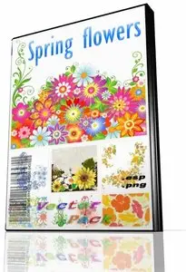 Spring Flowers Vector Pack