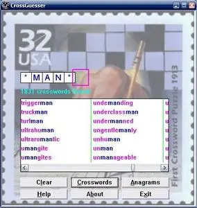 CrossGuesser, Version 1.0  {{BEST Crossword Helper Software!}}