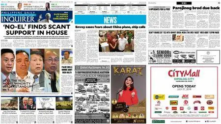 Philippine Daily Inquirer – July 27, 2018