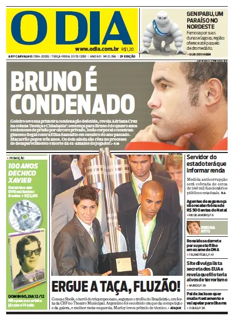 Jornal O Dia em PDF, Terça, 07 de Dezembro de 2010