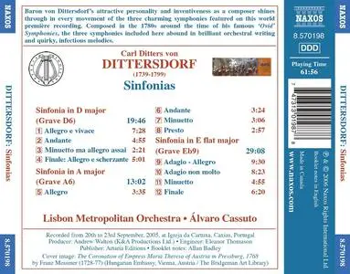 Álvaro Cassuto, Lisbon Metropolitan Orchestra - Karl Ditters von Dittersdorf: Sinfonias (2006)