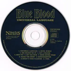 Blue Blood - Universal Language (1991) [Music For Nations CSCS5369, Japan]