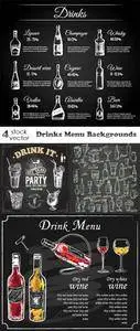 Vectors - Drinks Menu Backgrounds