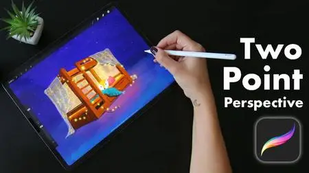 Learn Perspective in Procreate - Two-Point Perspective