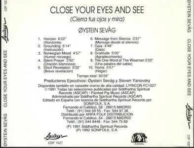 Oystein Sevag - Close Your Eyes and See (1989)