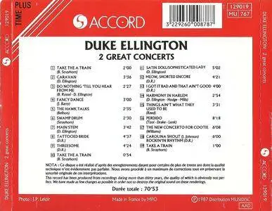 Duke Ellington - 2 Great Concerts 1952/1965 (1987)