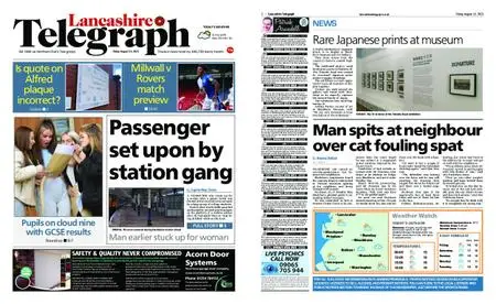 Lancashire Telegraph (Burnley, Pendle, Rossendale) – August 13, 2021
