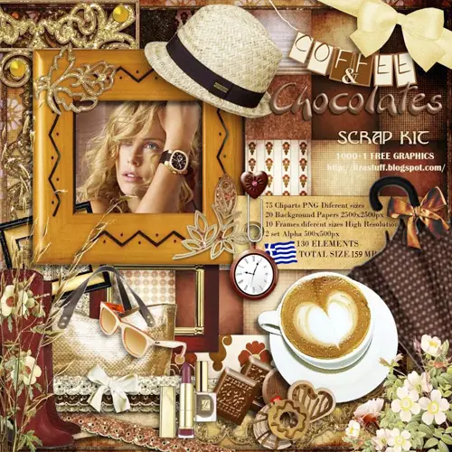 Scrap Kit: Coffee and Chocolates