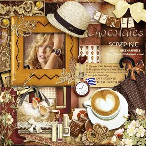 Scrap Kit: Coffee and Chocolates 