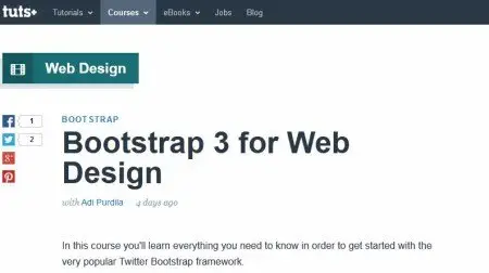 Tutsplus - Bootstrap 3 for Web Design
