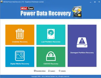 MiniTool Power Data Recovery 7.0 Bootable Media Builder (x86/x64)