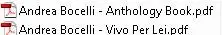 Andrea Bocelli Sheet Music For Piano, Lyrics