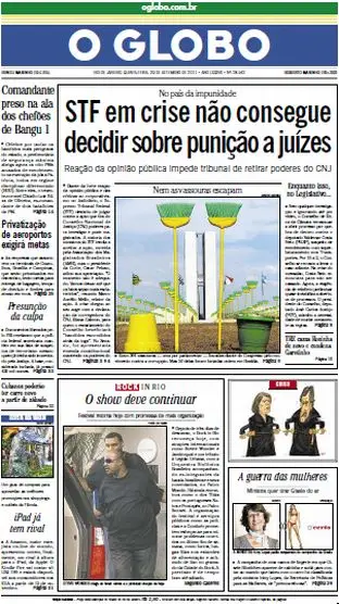 Jornal O Globo - 29 de setembro de 2011