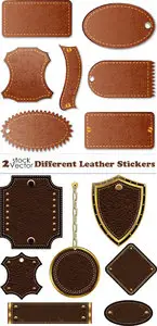 Vectors - Different Leather Stickers